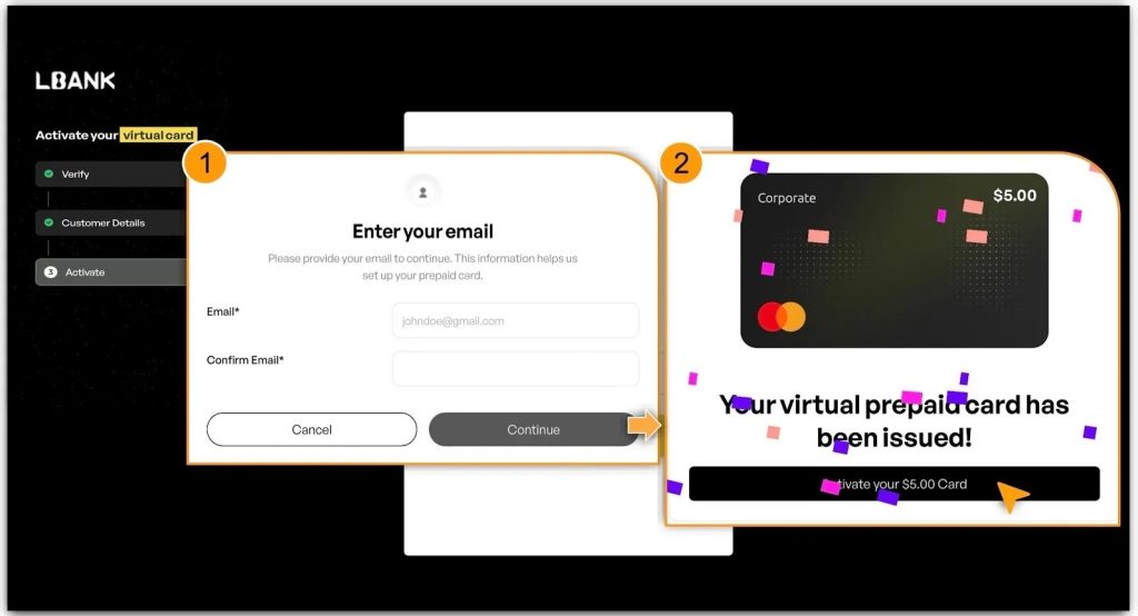  secure card issuance page