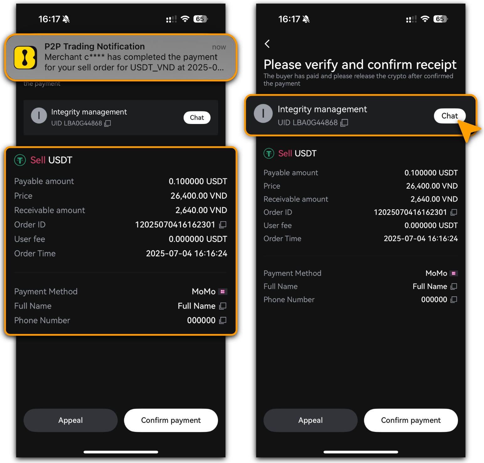 منتظر واریز خریدار باشید p2p ال بانک