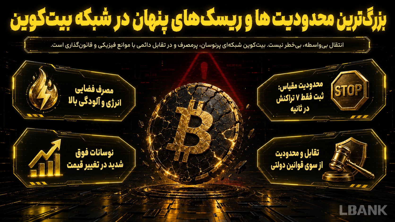 مهم‌ترین محدودیت بیتکوین چیست؟