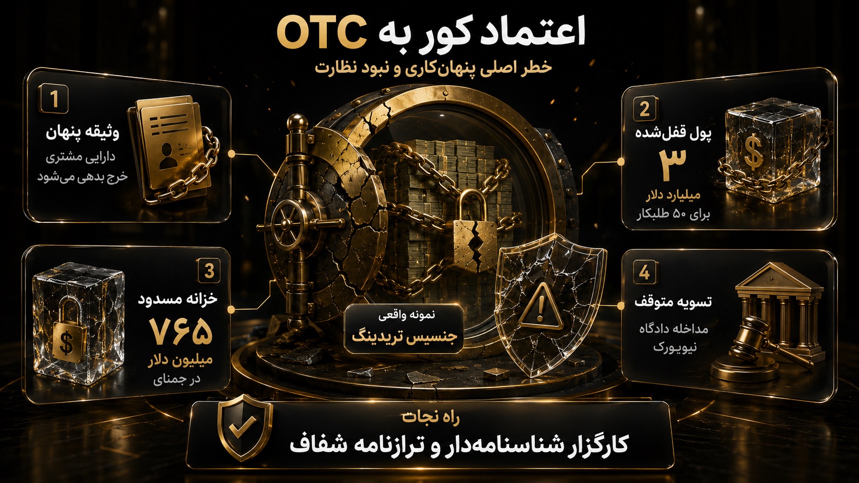 عاقبت اعتماد چشم‌بسته به یک صرافی otc چیست؟