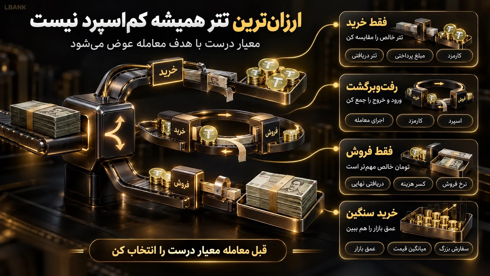 آیا ارزان‌ترین صرافی خرید تتر همان صرافی با کمترین اسپرد است؟