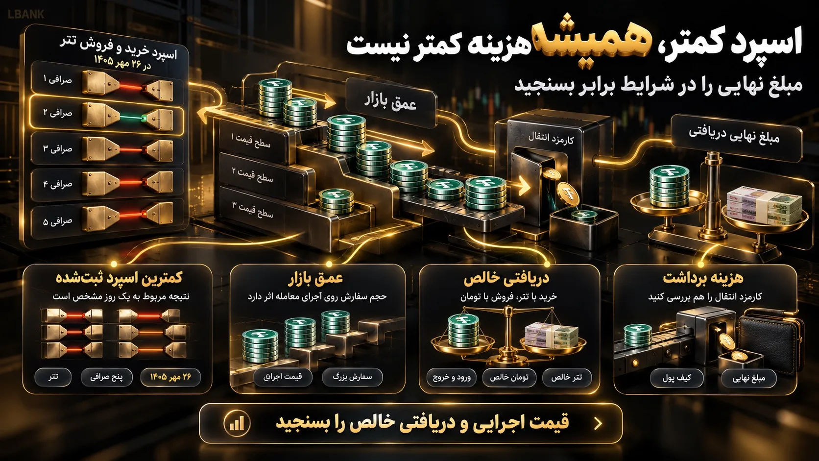 جمع‌بندی، کدام صرافی واقعا کمترین اختلاف قیمت خرید و فروش را دارد؟