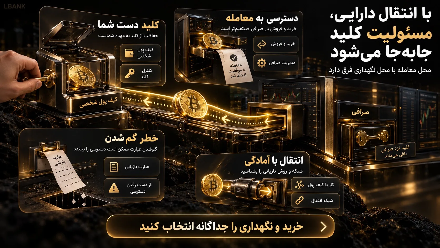 صرافی ایرانی امن‌تر است یا کیف پول شخصی؟