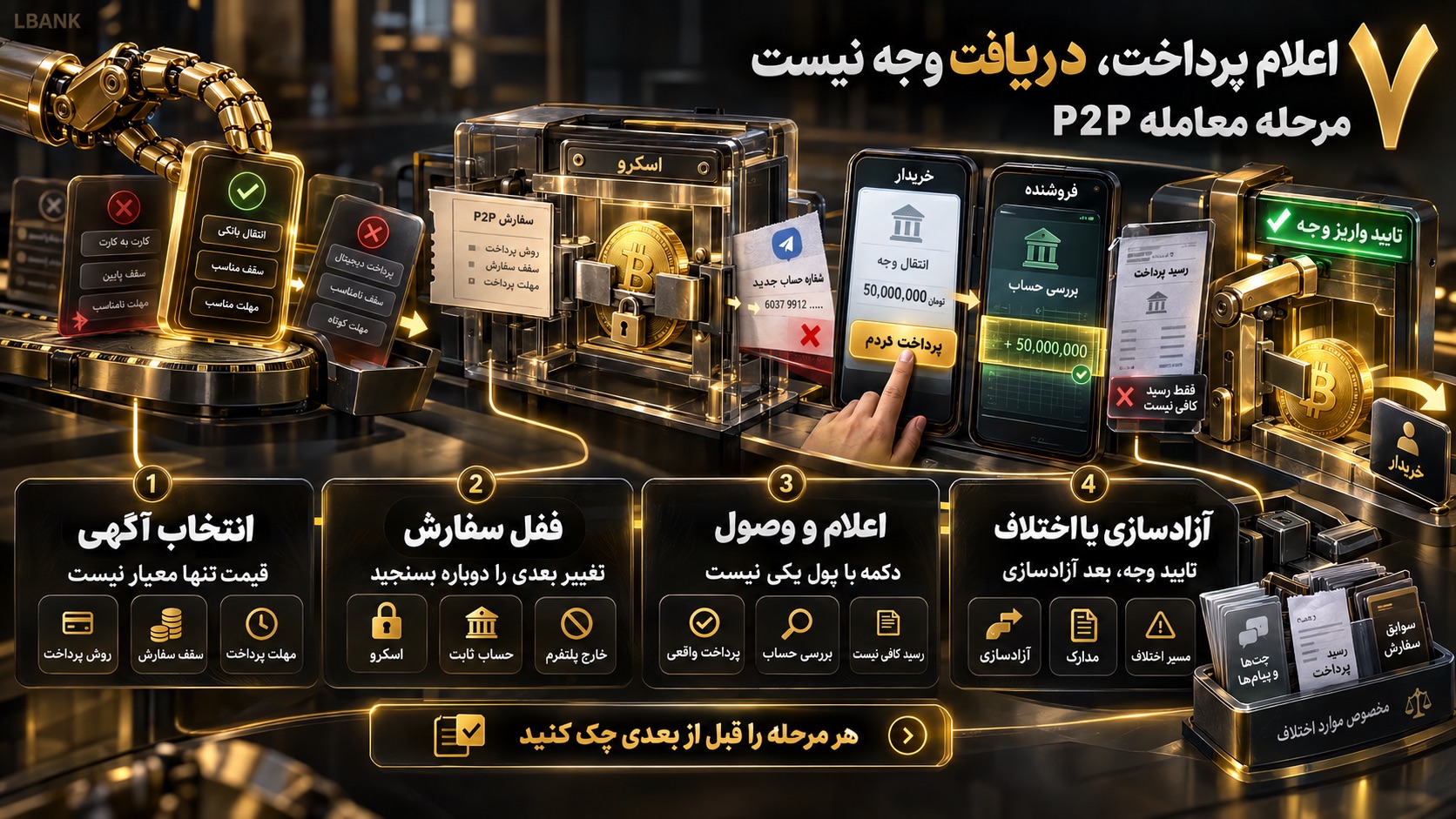 پرچم‌های قرمز در معاملات P2P چیست؟